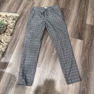 Gray Checkered Women’s Pants